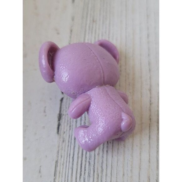 Mini purple teddy bear dog doll accessory toy figure - Picture 4 of 4